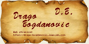 Drago Bogdanović vizit kartica